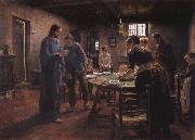 Fritz von Uhde Grace oil painting artist